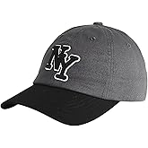 NY 3D Embroidered Cotton Dad Hat – New York Baseball Cap, Adjustable Metal Buckle Strap, Unstructured Low-Profile Style