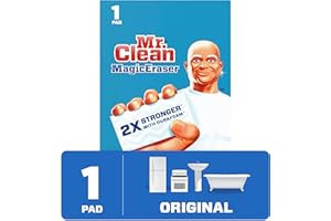 Mr Clean Magic Erasers Original, Bathroom, Shower, and Oven Cleaner, Cleaning Pads with Durafoam, 1 Count
