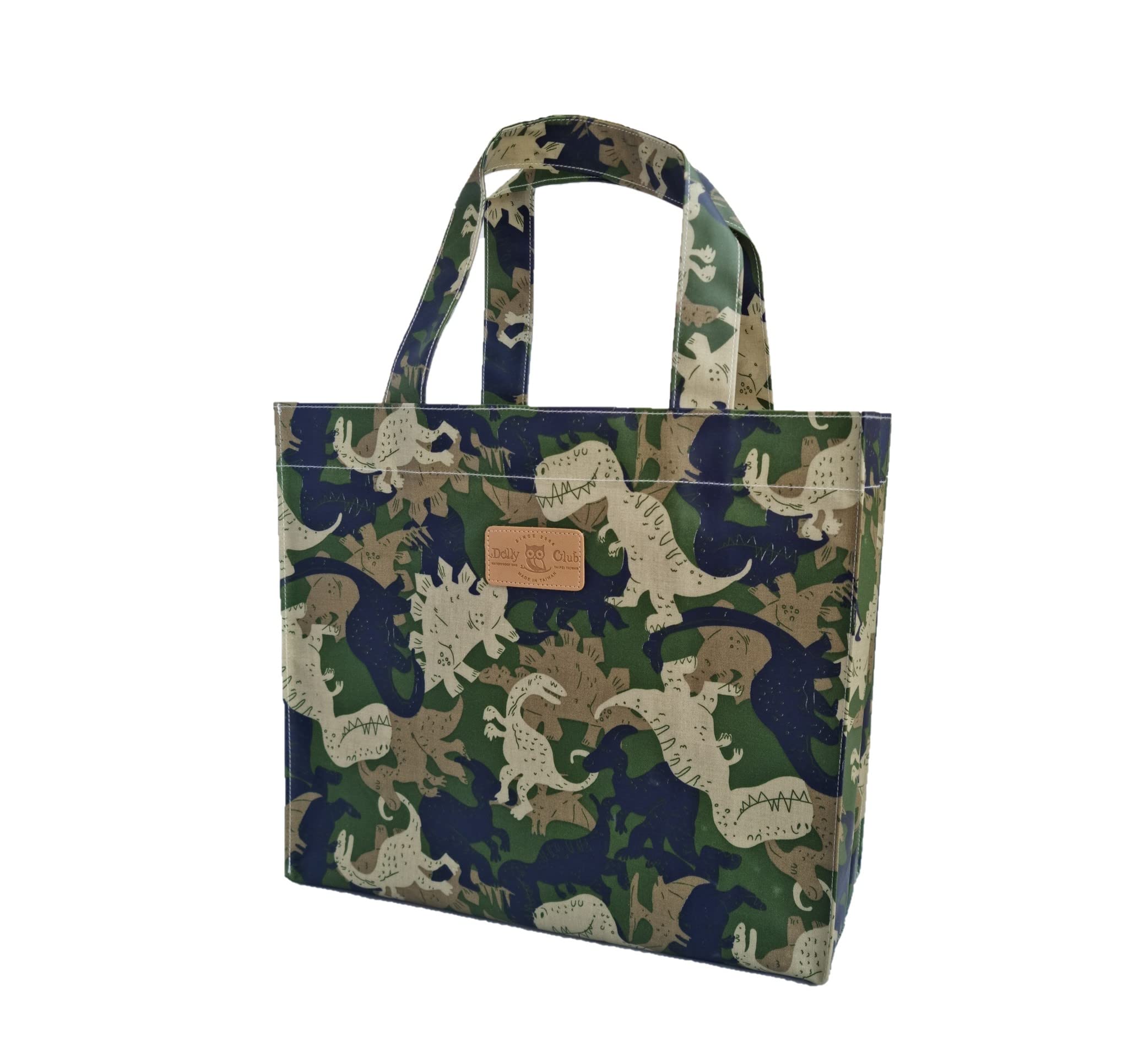 SturdyFoot Small Bookbag, Lunch Bag, Tote Bag, Shopping Bag, Gym bag, Oilcloth tote, PVC-coated Tote Bags