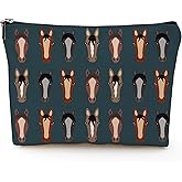 UIBOVA Funny Horses Makeup Bag for Women, Birthday Gifts for Mom, Small Zipper Pouch for Purse, Christmas Bridesmaid Friendship Gifts for Sister Daughter, Girls Weekend Gifts for Women-A34