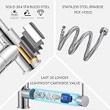 Peppermint Chrome Pull Down Kitchen Tap 360° Swivel UK 1 Hole view 7