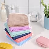 FRIUSATE Face Flannels Pack of 6 30x30 cm Coral Fleece Baby Wash Cloths view 5
