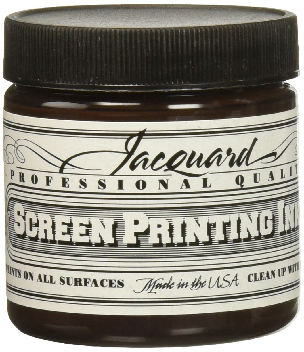 Jacquard Professional Screen Print Ink, Water-Soluable, 4oz Jar, Brown (116)