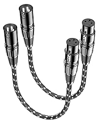 VANDESAIL XLR Cables Short, Mic Cord 1ft 2