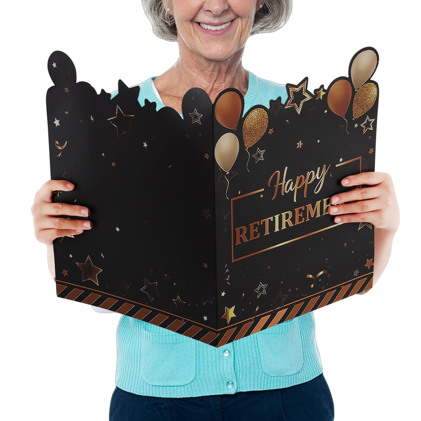 Giant Retirement Card For Signing Large Retirement Guest Book - Happy  Retirement Card For Farewell Parties \u0026 Coworker Gifts Large Retirement Card  18x12 Inch Farewell Coworker Gift, image size:1600x1600