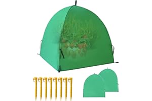 CHPPEY 36″*36″*38″ Winter Plant Warm Covers - Raised Bed Cover, Garden Row Accelerator, Warm Tent Freeze Protection Humidity Domes for Germination, Seedling Propagation Protecting Plants from Animals 2 PCS
