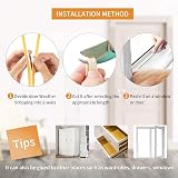 GUKOY Weather Stripping Self Adhesive Foam Tape 6M White 9mm x 6mm view 6