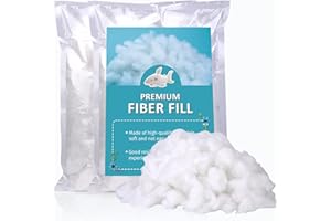 FADOUB 12.35oz/350g Polyester Fiber Fill, High Resilience Fill Fiber, Premium Fiber Filling Stuffing, Pillow Filling Stuffing, Fiberfill Stuffing Stuffed Animals/DIY Crafts,Recycled Polyester Fiber