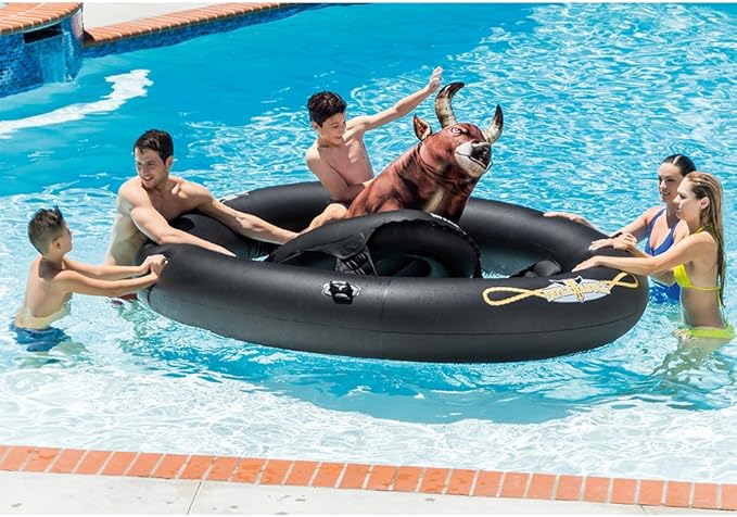 mechanical bull pool toy
