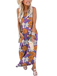 ANRABESS Women's Summer Beach Dress Floral Print