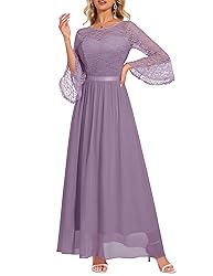 Wedtrend Women's Bridesmaid Dresses, 3/4 Flared