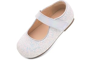 Nedaan Toddler Flower Girl Dress Shoes Mary Janes Flat