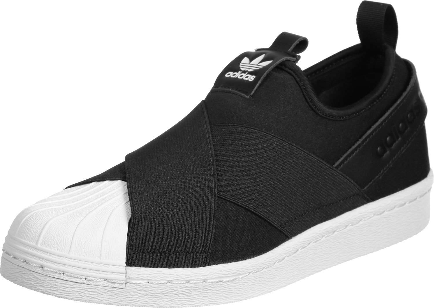 Adidas Women's Superstar Slip On W, BLACK/WHITE, 7 US on Galleon