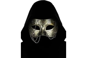 Guayma Steampunk Oni Masquerade Mask for Men/Women Halloween Mardi Gras Venetian Costume Party Prom Ball