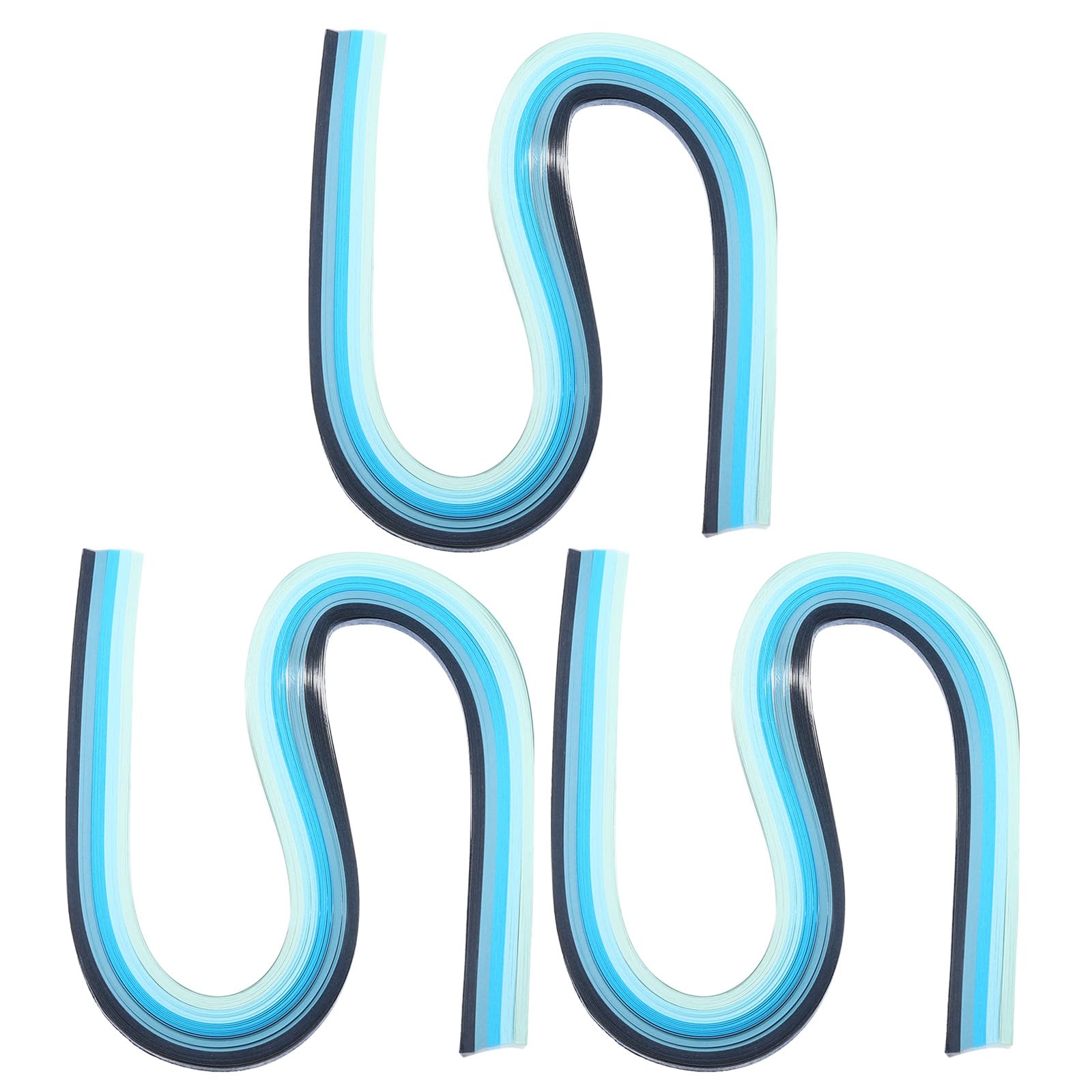 PATIKIL 540 x 5mm Rainbow Quilling Strips Paper,360 Pcs Origami Paper Quilling Strip for Art DIY Hand Craft Christmas, Gradient Blue