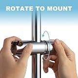 OFFO Adjustable Shower Head Holder 18-25mm Chrome 45 Degree Rotation view 3