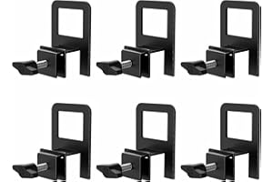 niffgaff 6 PCS Adjustable Anti‑Slip Mattress Slide Stopper Grippers Prevent Mattress Slipping, Metal Bed Frame Holder in Place, Black