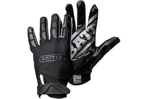 Battle Sports Triple Threat Wide Receiver Football Gloves, Ultra Stick Adult & Youth Gloves
