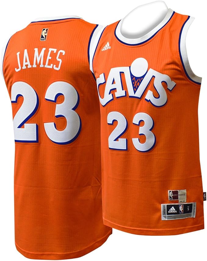 lebron orange cavs jersey