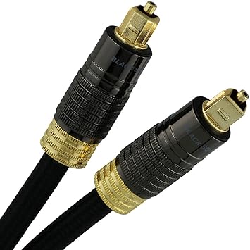 Cable de audio digital (3,3 pies) – Toslink Fibra Óptica (S