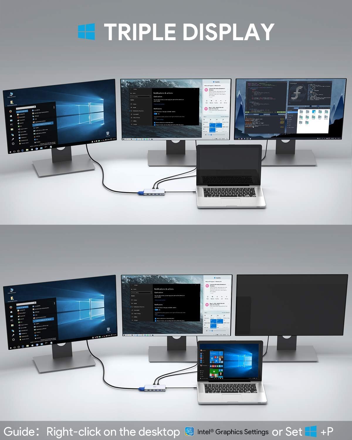 AUKEY USB C Hub 12-in-1 Type C Adapter with Ethernet, 4K HDMI,VGA,2 USB 3.0,2 USB 2.0,100W PD,USB-C Data Port and SD/TF Docking Station for MacBookPro/Air(Thunderbolt 3) and Other USB-C Laptops: Computers & Accessories