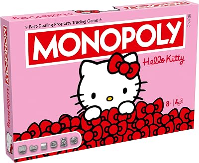 Winning Moves Hello Kitty Monopoly Board Game 2–6 Players Ages 8+