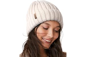 FURTALK Winter Hats for Women Fleece Lined Beanie Knit Chunky Womens Snow Cap