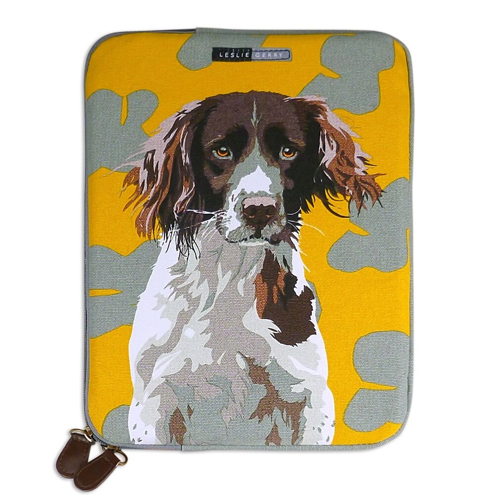 Springer Spaniel iPad Tablet Sleeve Bag by Leslie Gerry