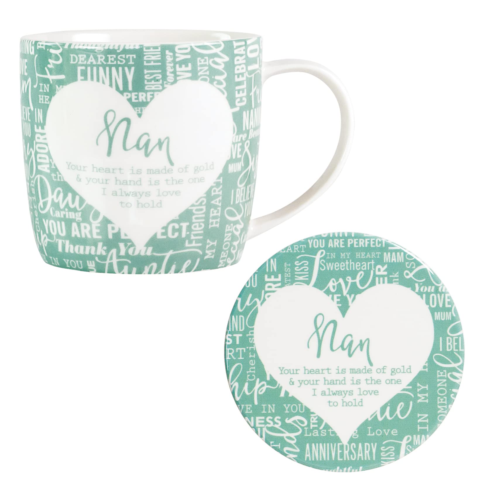 Said with Sentiment 7154 Nan Mug & Coaster Set