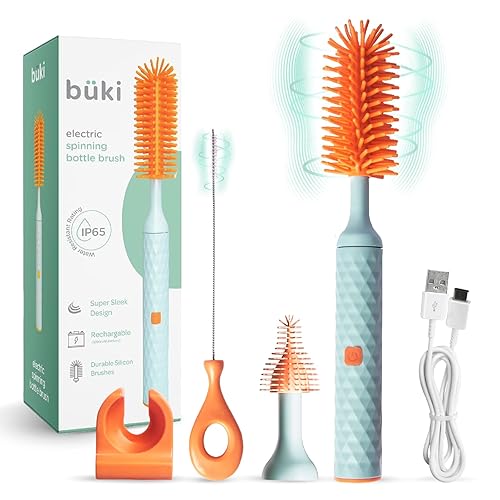 Büki Electric Baby Bottle Cleaning Brush Set Rechargeable