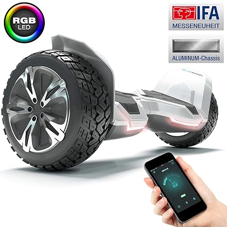 8.5“ Premium Offroad Hoverboard Bluewheel HX500 SUV Deutsche Qualitäts Marke - Kinder Sicherheitsmodus & App - Bluetooth - St