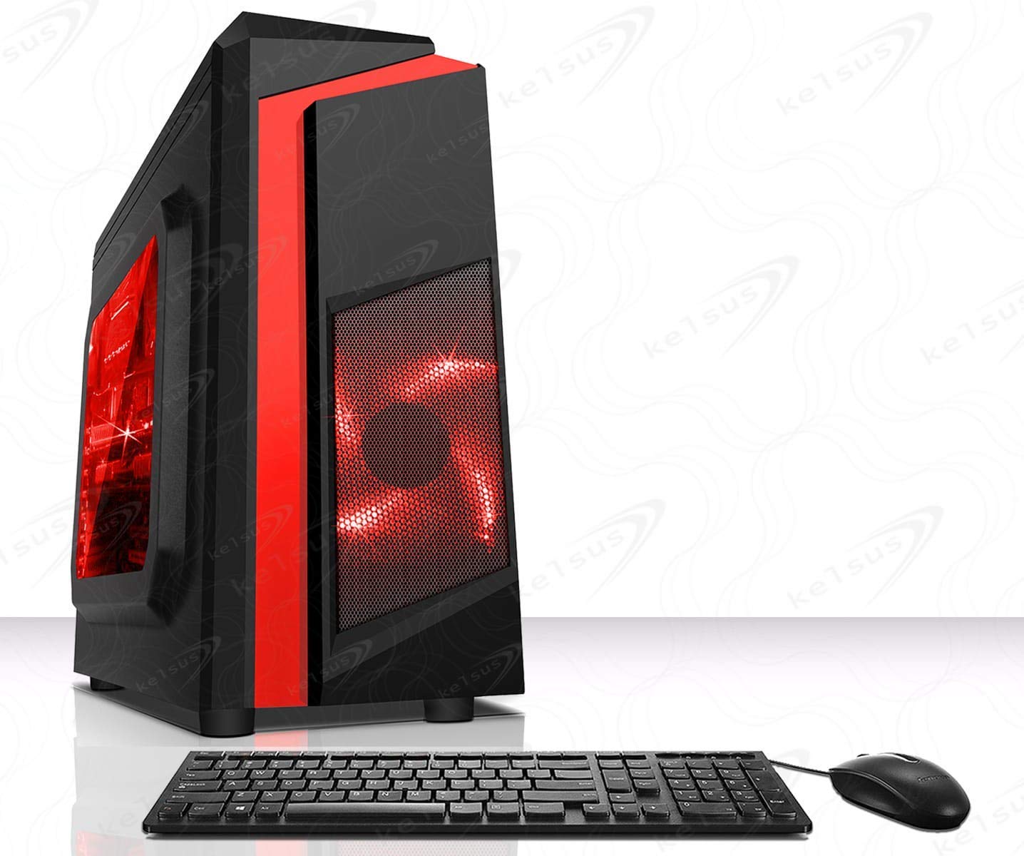 Red Gaming PC Core i5 8GB RAM 480GB SSD GTX 1050 Ti Win 10