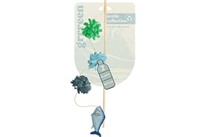 GRRREEN Cat Toys | Plush Toy Fish Teaser Cat Toys for Indoor Cats | Eco Friendly Toy Made from Non Toxic Materials