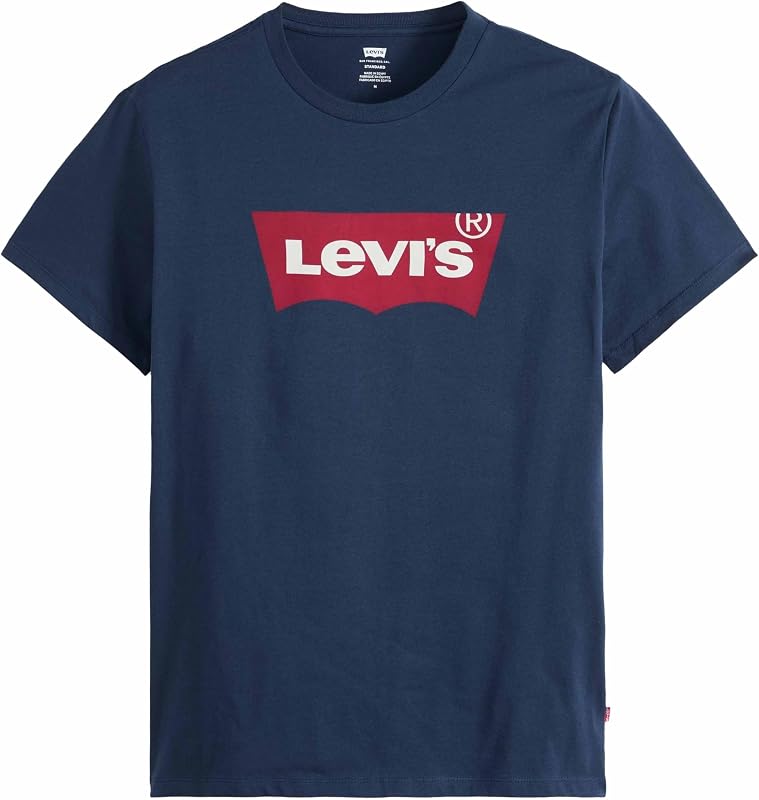 Graphic Set-in Neck T-Shirt, Dress Blues, M Hombre