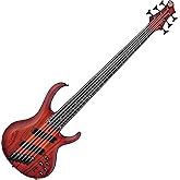 Ibanez Bass Workshop BTB866MS 6-string Electric Bass - Brown Topaz Burst Flat