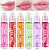 AOOWU 6 Pcs Hydrating Lip Oil Set Fruit Flavored Plumping Lip Gloss 8ML view 1