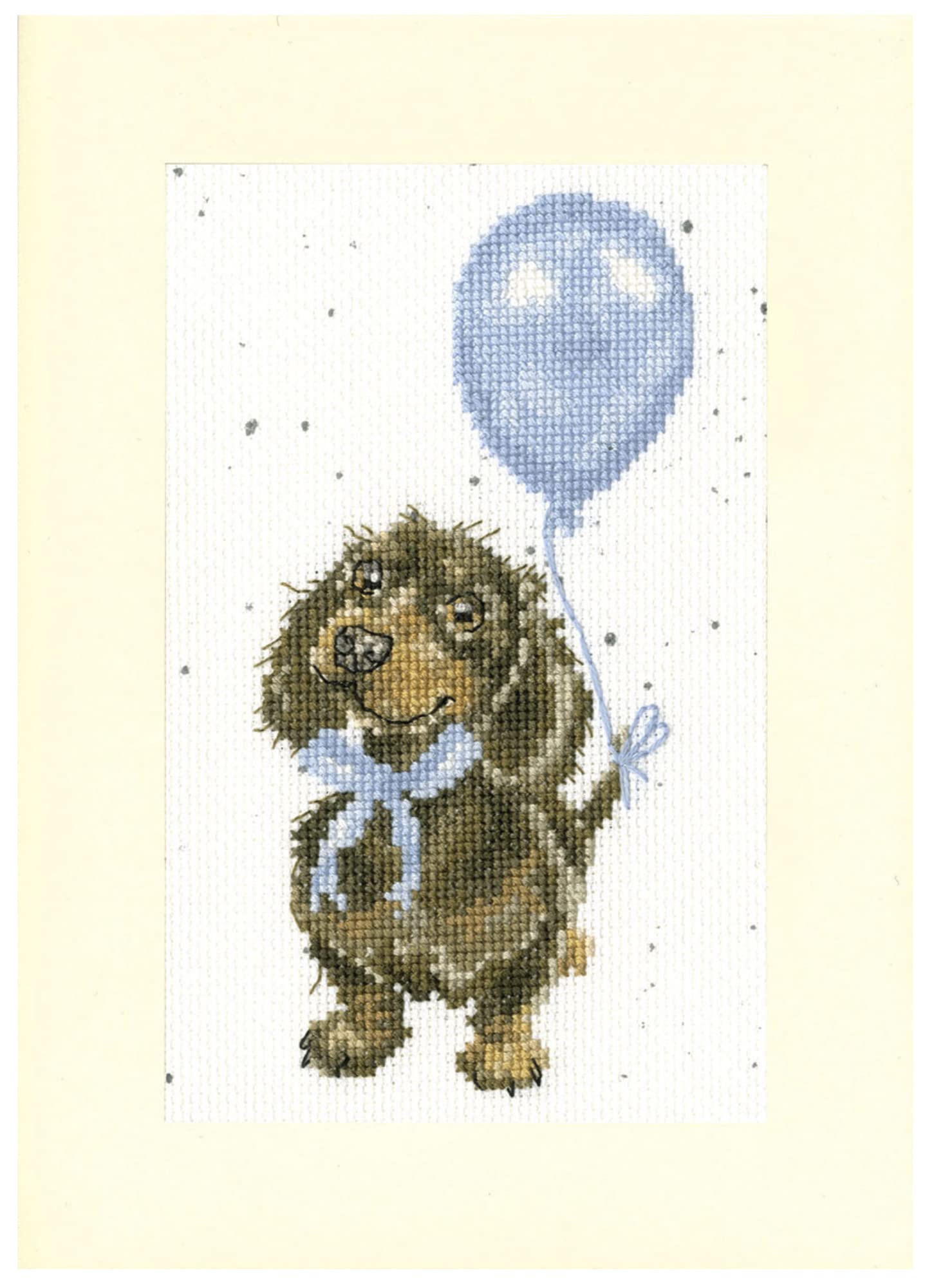 Bothy Threads Cross Stitch Card Kit - Welcome Little Sausage