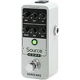 SONICAKE Compressor Pedal, Mini Analog Compression Effect Pedal for Electric Guitar and Bass, Knobs Adjust, Buffer Bypass - Source Comp