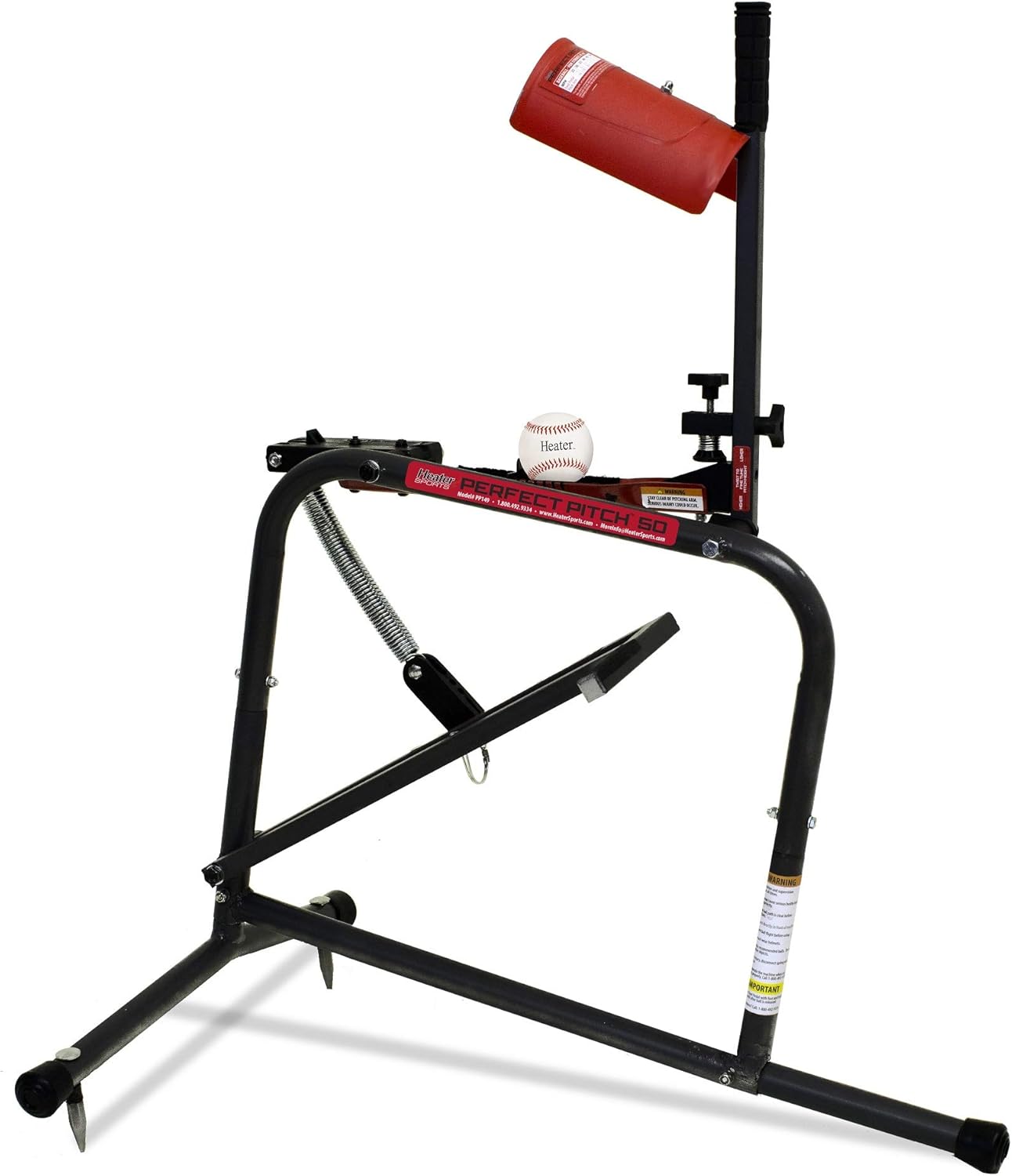 Heater Sports Perfect Pitch 50 MPH Baseball & Softball Pitching Machine for Kids, Teens, Adults, Pitch League, and Coach Pitch - PP149 : Sports & Outdoors