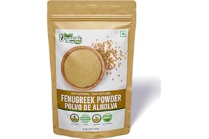 Organic Zing presents Fenugreek Powder Also Known As Methi Seed Powder, Trigonella Foenum-Graecum | Vegan | Preservative Free