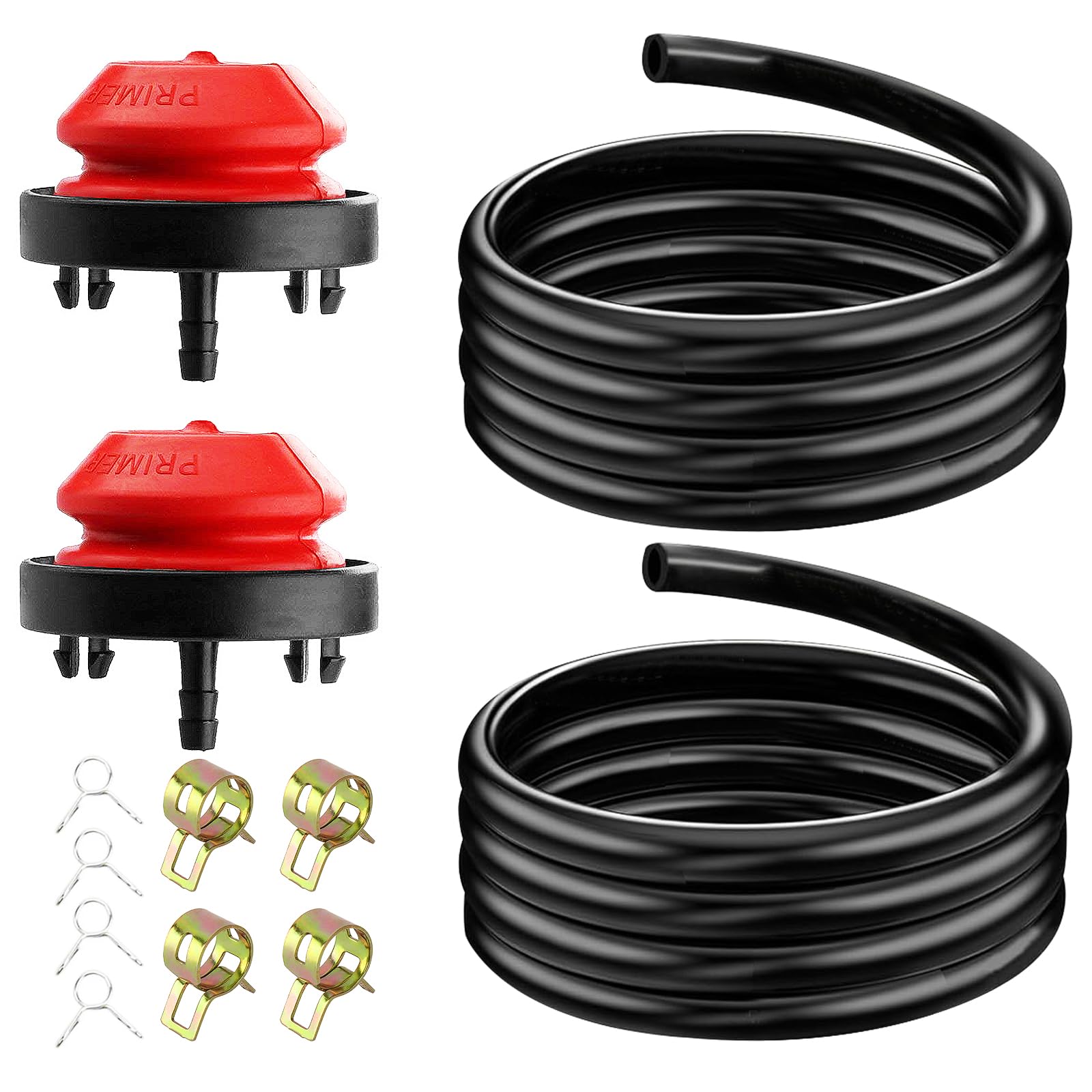 QAZAKY Primer Bulb Fuel Line Kit Compatible with Tecumseh Sear Craftsman Snow Blower Thrower 570682 75110639 321802A 056200 95110639A 632107 632334A 640349 HM70 HM80 HM100 HMSK80 HMSK90 HMSK100 AV520