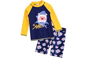VAENAIT BABY Toddler Kids Boys UPF 50+UV Protection Quick Dry Rashguard Swimsuit Bathing Suit 2-8 Years
