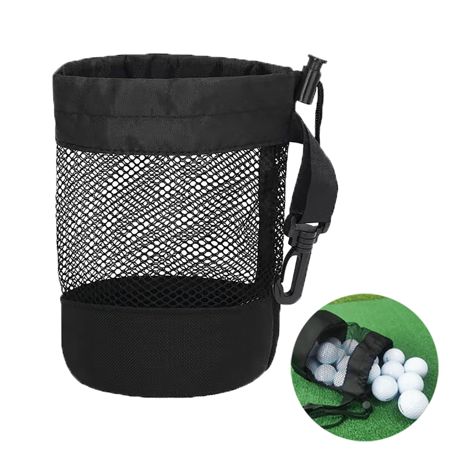 Golf Balls Storage Bag Portable Mesh Golf Ball Bag Balls Net Bag Tennis Net for Storage Baseball Tennis Ping Pong Sports Shoes Carry