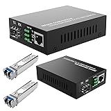2Pack SFP LC SingleMode Fiber to Ethernet Media