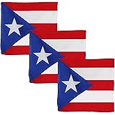 Motique Accessories Set of 3 Large Cotton Bandanas - Carribean Flags