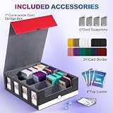 UAONO Trading Card Storage Box Commander Display 2400+ Deck Box PU Leather view 2