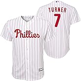 Trea Turner Philadelphia Phillies MLB Kids 4-7 White Home Player Jersey