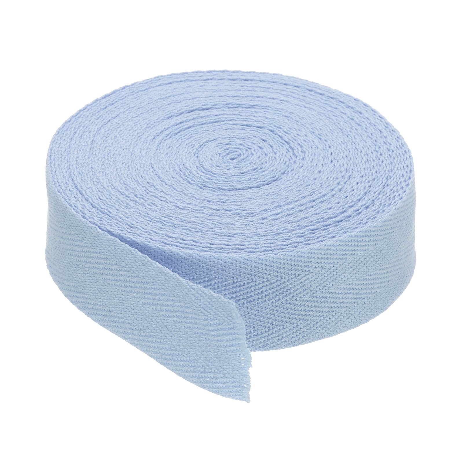 PATIKIL 1.2"/3cm Cotton Twill Tape 10 Yards Cotton Ribbon Bias Binding Tape Herringbone Webbing Trim for Sewing Gift Wrapping Craft DIY Grey Blue