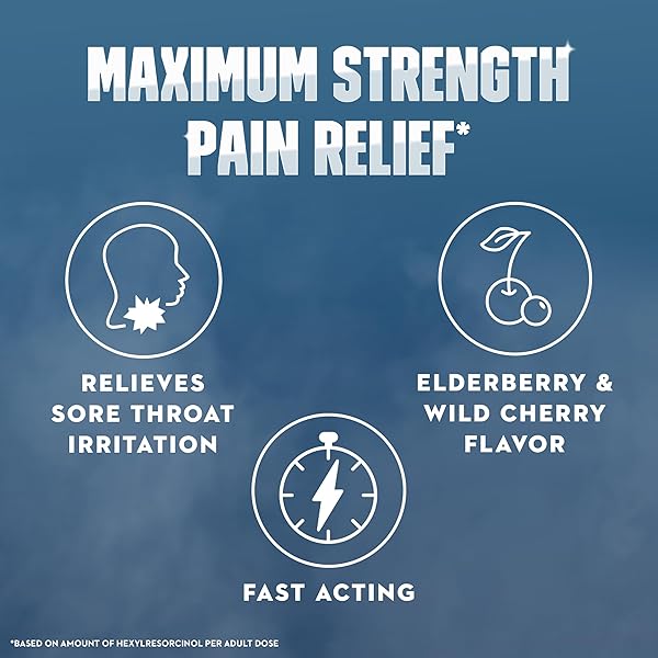 MUCINEX INSTASOOTHE SORE THROAT RELIEF, SORE THROAT LOZENGES, SORE THROAT MEDICINE WITH HEXYLRESORCINOL, COUGH DROPS ALTERNATIVE, 40 ELDERBERRY & WILD CHERRY MEDICATED NUMBING THROAT DROPS