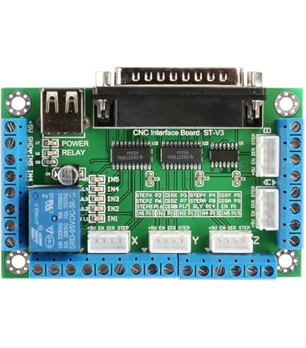 thumbnail image 2 of LUNYEE New CNC 4-Axis Stepper Motor Controller Board – 32 Bit GRBL Driver With Offline Control, For Milling Machine 2 of 5